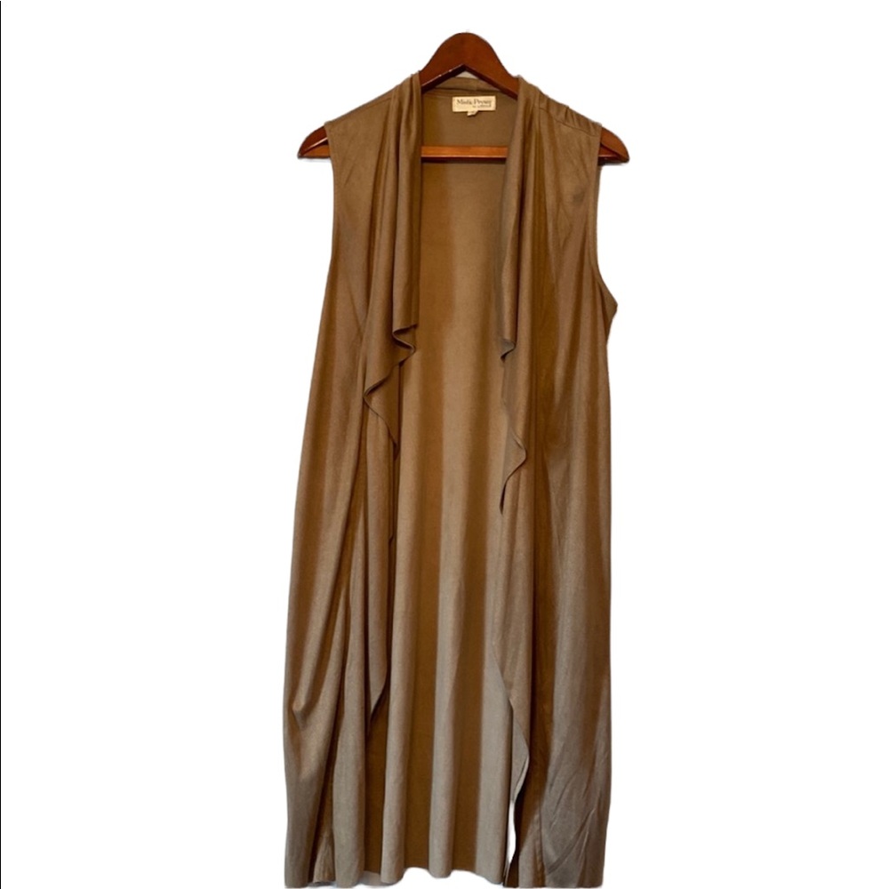 Women’s Taupe Long Duster Mistric Prysm by Listicle